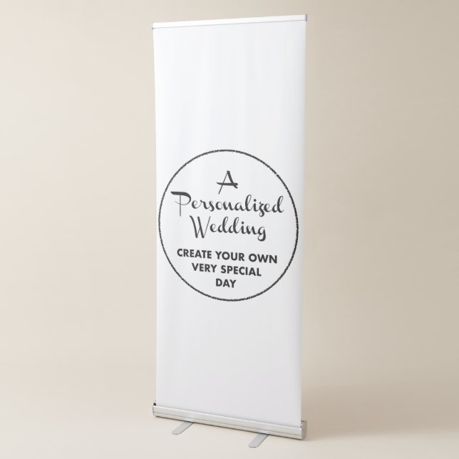 Custom Wedding Welcome Sign - Retractable Banner (3/4)
