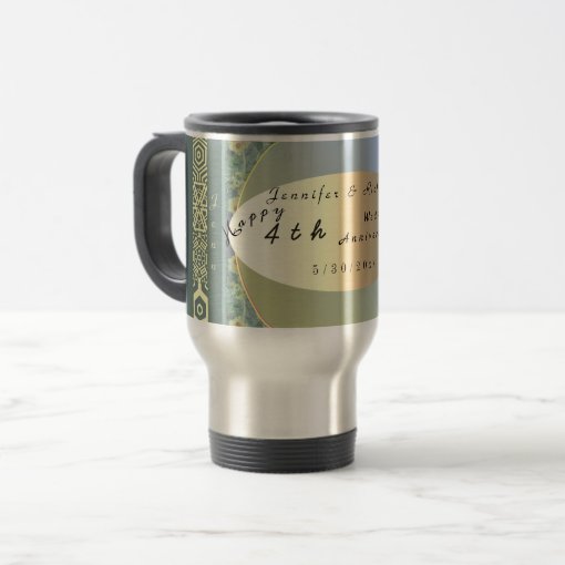 Custom Wedding Wildflower Travel Mug 