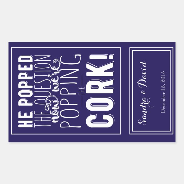 custom Wedding wine bottle label personalized (Front)