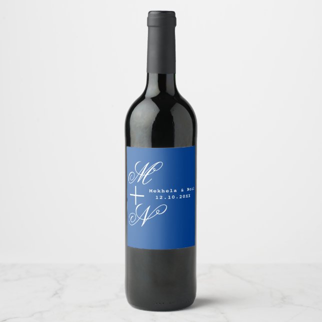 Custom Wedding Wine Labels - Create Your Own (Front)