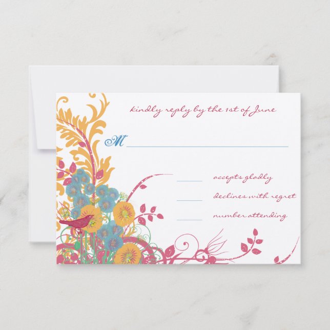 Custom Weddings RSVP Card (Front)