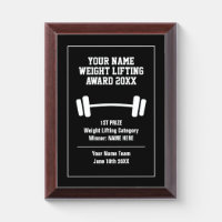 Custom weight lifting championship sports prize