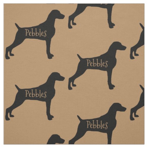 Custom Weimaraner Dog Fabric