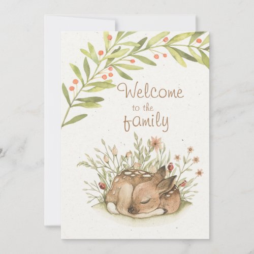 Custom Welcome Baby Invitation _ Adorable Baby Dee