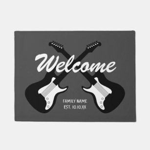 Family and Dog Welcome Doormat – Coco & Bass