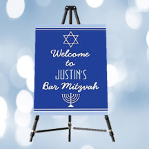 Custom Welcome Foam Board for Bar Mitzvah