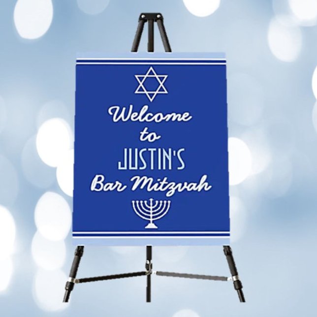 Custom Welcome Foam Board for Bar Mitzvah (Creator Uploaded)