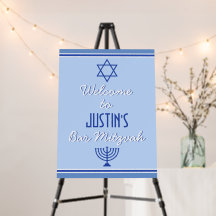 Custom Welcome Foam Board for Bar Mitzvah