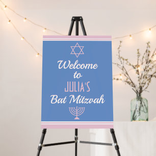 Custom Welcome Foam Board for Bat Mitzvah