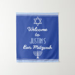 Custom Welcome for Bar Mitzvah Tapestry<br><div class="desc">Welcome your guests in style</div>