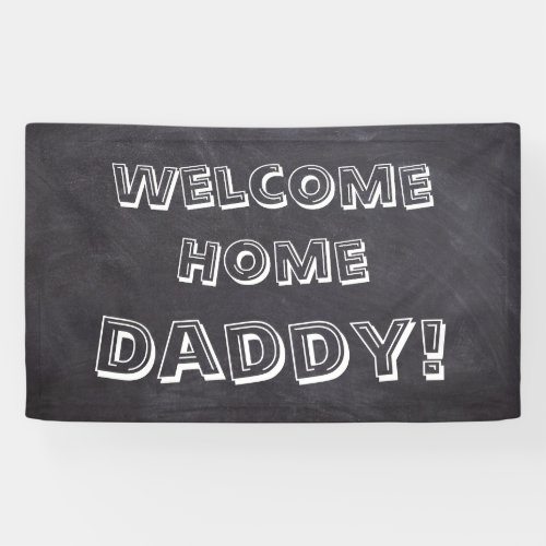 Custom Welcome Home Banner Chalkboard Personalized