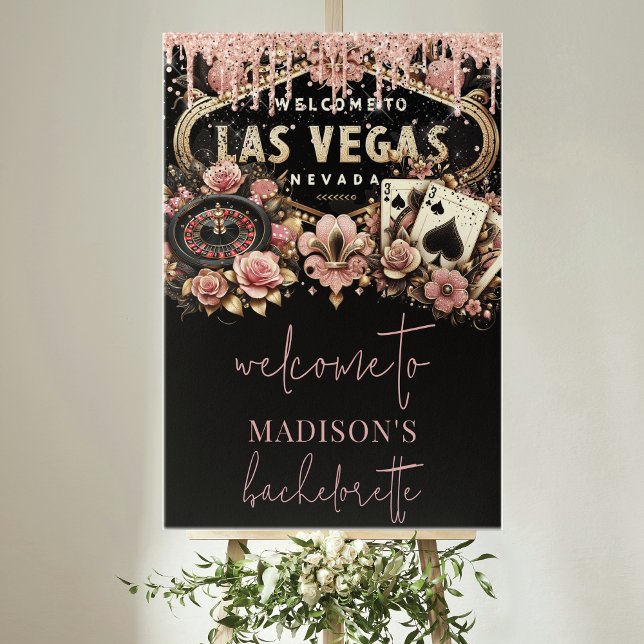 Custom Welcome Las Vegas Bachelorette Luxury  Poster (Creator Uploaded)