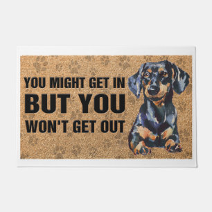 Custom Welcome Mat/Dog Lover/Dachshund Decor Doormat