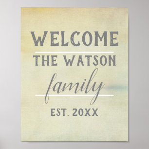 custom welcome poster to personalize