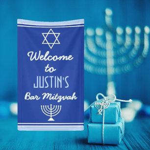 Custom Welcome to Bar Mitzvah Banner