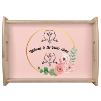 Custom Welcome to our Home Lovebirds | Gift Serving Tray