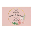 Custom Welcome to our Home Lovebirds |