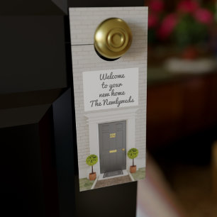 Custom Welcome to Your New Home Door Hanger
