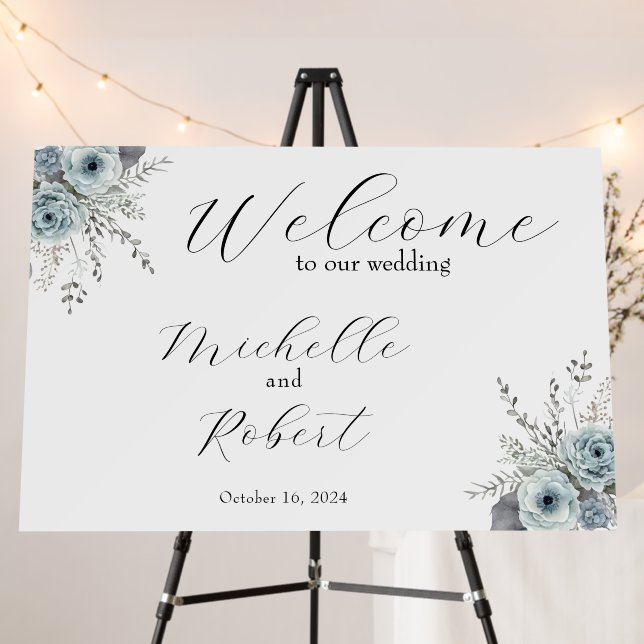 Custom Welcome Wedding Sign  (In Situ (Stand))