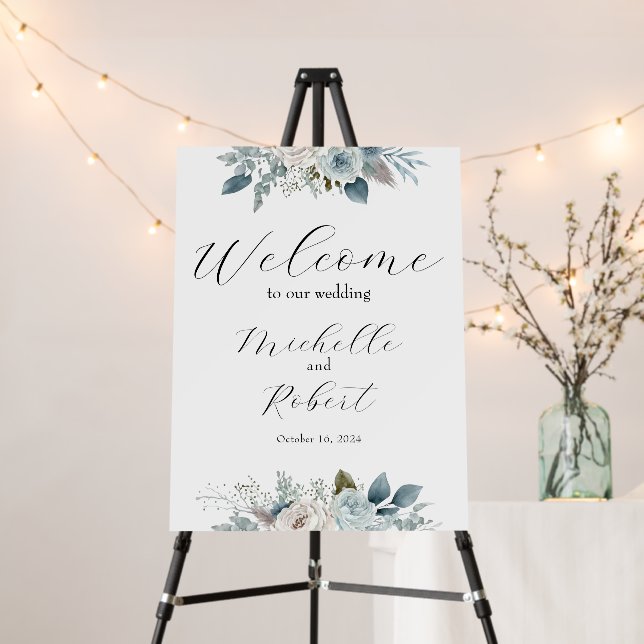 Custom Welcome Wedding Sign  (In Situ (Stand))