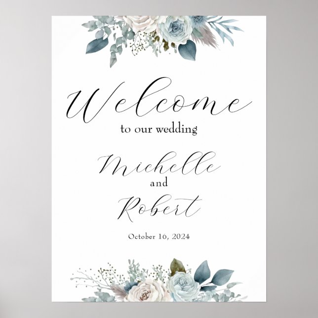 Custom Welcome Wedding Sign  (Front)