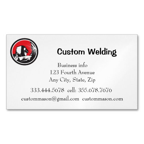 Custom Welding Manufacturing Repairs Business Card