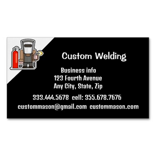Custom Welding Manufacturing Repairs Business Card