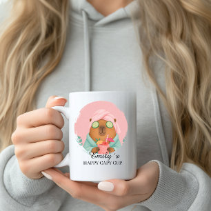 Custom Wellness Capybara Mug with Name