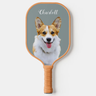 Custom Welsh Corgi Dog Personalized Drawing Pickleball Paddle