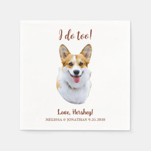 Custom Welsh Corgi Dog Personalized I Do Too Napkins