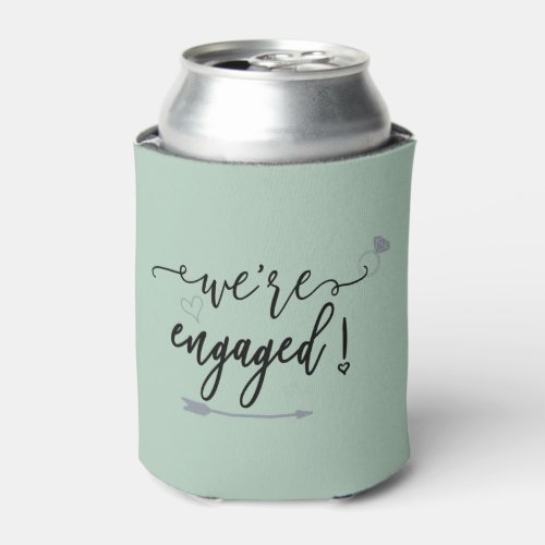 Custom Were Engaged Engagement Party Favors Can Cooler