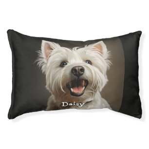 Custom West Highland Dog breed  Pet Animal Name Pet Bed