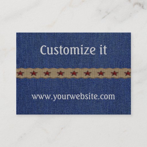 Customizable Custom Western Personal Business Cards