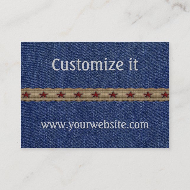 Custom Western Personal Business Cards (Front)