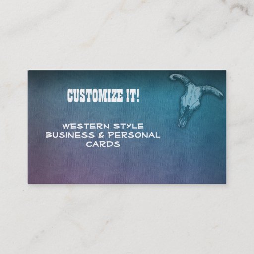 Customizable CUSTOM Western style business &amp; Personal Cards Business Card Templates