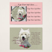Custom Westie Profile Cards (Front & Back)