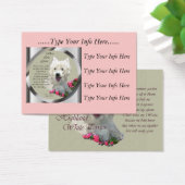 Custom Westie Profile Cards (Desk)