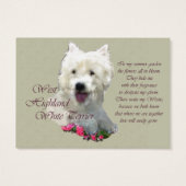 Custom Westie Profile Cards (Back)