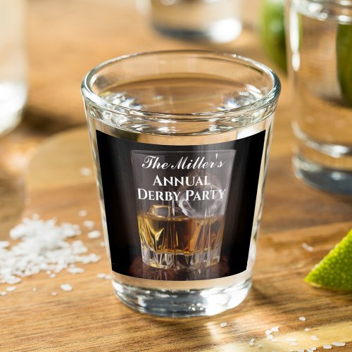 Custom Whiskey Rocks Derby Shot Glass