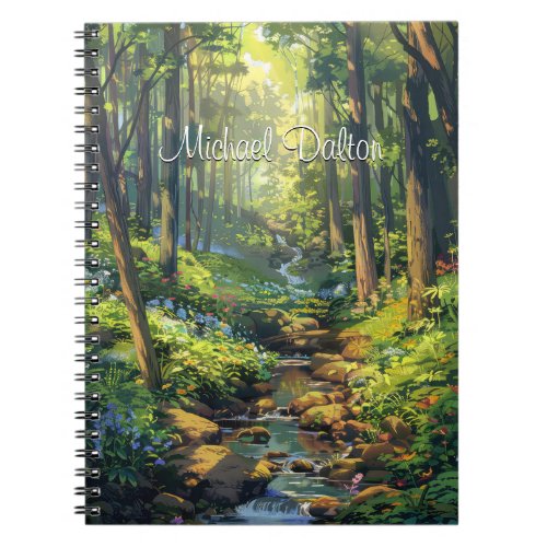 Custom Whispers of the Enchanted Forest Inspired Notebook