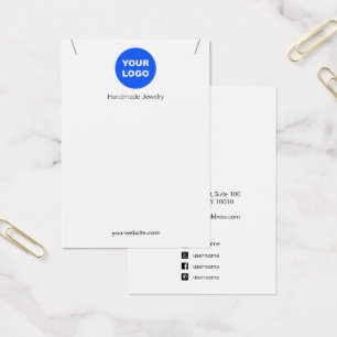 Custom White Add Logo Pendant Necklace Display