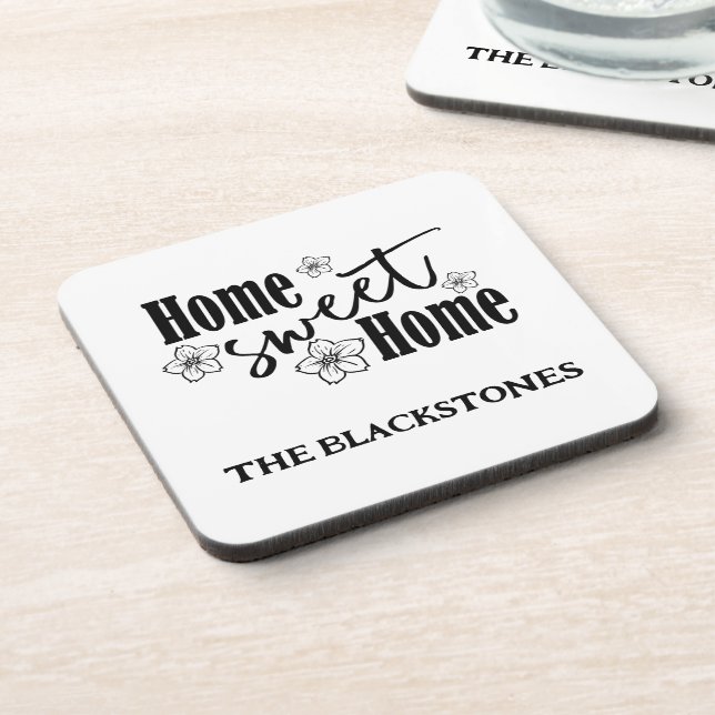 Custom White  Beverage Coaster (Left Side)