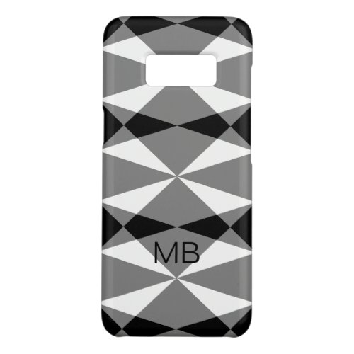 Custom White Black Triangle Squares Art Pattern Case_Mate Samsung Galaxy S8 Case