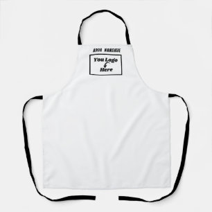 Custom White Blank Your Logo Business Marketing Apron