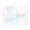 Custom White Blue Seahorse Wedding RSVP Postcards
