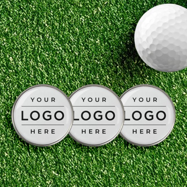 Custom White Business Logo Company Branded Golf Ball Marker (Creator Uploaded)