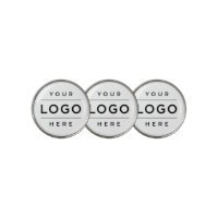 Custom White Business Logo Company Branded Golf Ball Marker