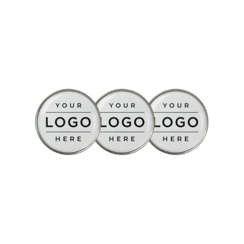 Custom White Business Logo Company Branded Golf Ball Marker