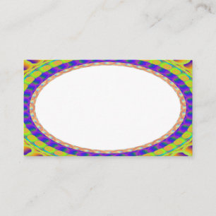 Custom White Center B6 Business Cards