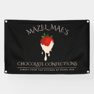Custom White Chocolate Covered Strawberry Banner
